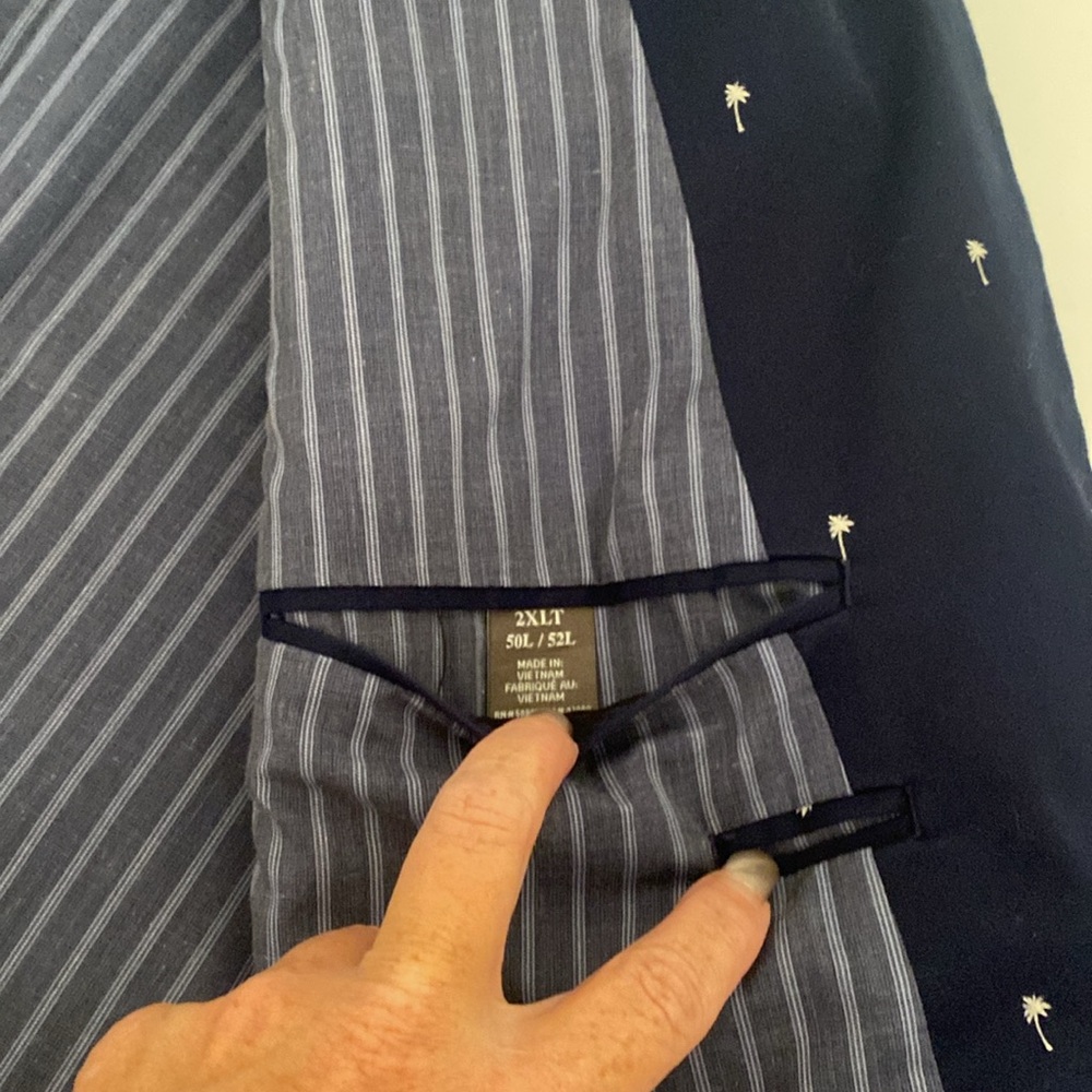 Oak Hill • Palm Print Cotton Sport Coat - Picture 13 of 14